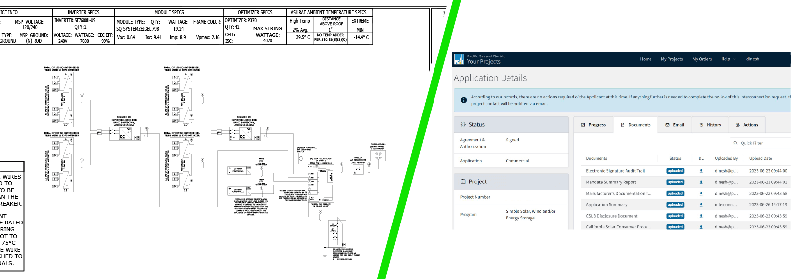 NEM Application Filing